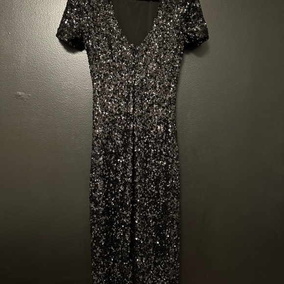 Dress the population sequin black dress. Medium - Picture 8 of 11